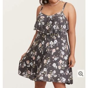 Torrid Floral Ruffle Dress